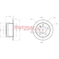 6110368 METZGER Гальмівний диск