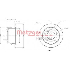 6110368 METZGER Гальмівний диск