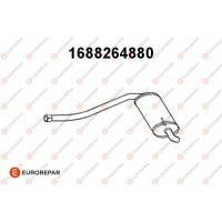 1688264880 EUROREPAR Глушник вихлопних газів кінцевий