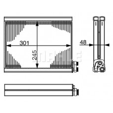 AE 71 000S MAHLE Випарник кондиціонера