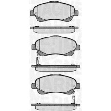 363916060402 MAGNETI MARELLI Комплект гальмівних колодок дисковий гальм