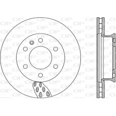 BDA2324.20 OPEN PARTS Гальмівний диск