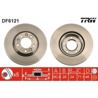 DF6121 TRW Гальмівний диск