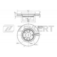 BS-5917 ZEKKERT Гальмівний диск