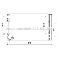 KAA5280D AVA QUALITY COOLING Конденсатор кондиціонера