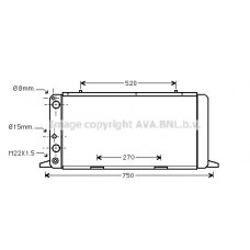 AI2026 AVA QUALITY COOLING Радіатор охолодження двигуна