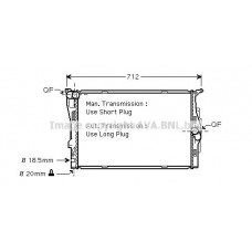 BWA2292 AVA QUALITY COOLING Радіатор охолодження двигуна