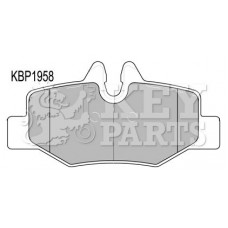 KBP1958 KEY PARTS Комплект гальмівних колодок дисковий гальм