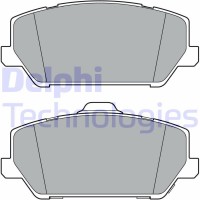 LP3400 DELPHI Комплект гальмівних колодок дисковий гальм
