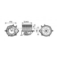 BW8461 AVA QUALITY COOLING Вентилятор салону