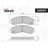 E500574 MILES Комплект гальмівних колодок дисковий гальм