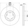 MDC1760C MINTEX Гальмівний диск