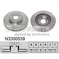 N3300539 NIPPARTS Гальмівний диск
