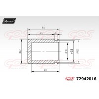 72942016 MAXTECH Поршень корпус скоби гальма