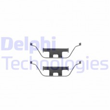 LX0295 DELPHI Комплектуючі колодки дискового гальма
