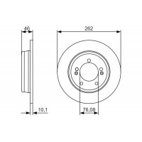0 986 479 A16 BOSCH Гальмівний диск