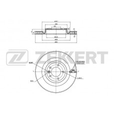 BS-6193 ZEKKERT Гальмівний диск