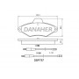 DBP787 DANAHER Комплект гальмівних колодок дисковий гальм