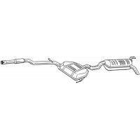 292-305 BOSAL Глушник вихлопних газів кінцевий