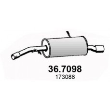 36.7098 ASSO Глушник вихлопних газів кінцевий