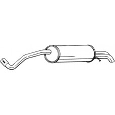 279-299 BOSAL Глушник вихлопних газів кінцевий