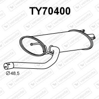 TY70400 VENEPORTE Глушник вихлопних газів кінцевий