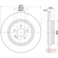 DP-0523C JAPANPARTS Гальмівний диск