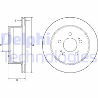 BG4677C DELPHI Гальмівний диск