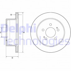 BG4677C DELPHI Гальмівний диск