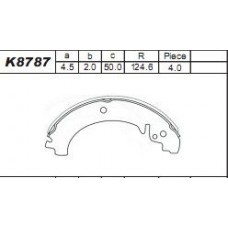 K8787 ASIMCO Комплект гальмівних колодок