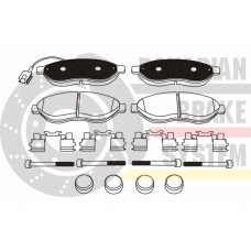K6048072 MASTER-SPORT GERMANY Комплект гальмівних колодок дисковий гальм