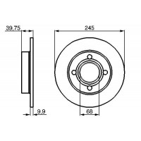 0 986 478 216 BOSCH Гальмівний диск