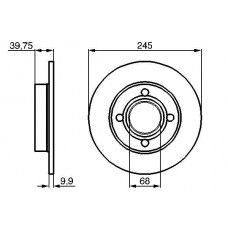 0 986 478 216 BOSCH Гальмівний диск