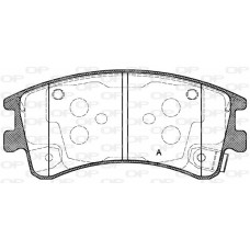 BPA0970.02 OPEN PARTS Комплект гальмівних колодок дисковий гальм