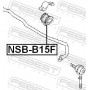 NSBB15F FEBEST Опора стабілізатора