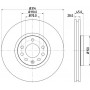 8DD 355 127-851 HELLA PAGID Гальмівний диск