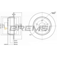CD7553S BREMSI Гальмівний диск