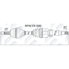 NPW-FR-006 NTY Привідний вал
