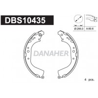 DBS10435 DANAHER Комплект гальмівних колодок