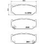 8DB 355 021-121 HELLA PAGID Комплект гальмівних колодок дисковий гальм