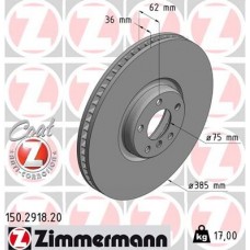 150.2918.20 ZIMMERMANN Гальмівний диск