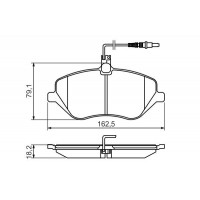 0 986 494 484 BOSCH Комплект гальмівних колодок дисковий гальм