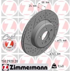 150.2920.20 ZIMMERMANN Гальмівний диск