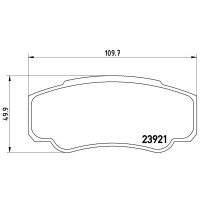 FK20247 KAISHIN Комплект гальмівних колодок дисковий гальм
