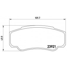 FK20247 KAISHIN Комплект гальмівних колодок дисковий гальм