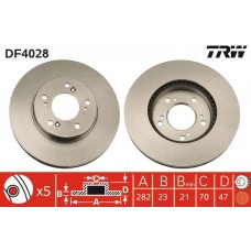 DF4028 TRW Гальмівний диск