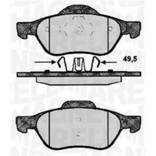 363916060572 MAGNETI MARELLI Комплект гальмівних колодок дисковий гальм