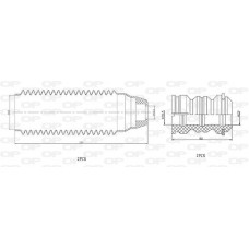 DCK5061.04 OPEN PARTS Пилозахисний комплект амортизатор