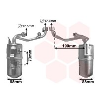 1800D387 VAN WEZEL Осушувач кондиціонера