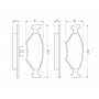 0 986 460 986 BOSCH Комплект гальмівних колодок дисковий гальм